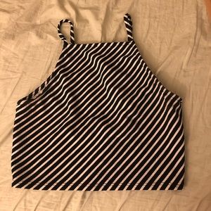 Cropped halter top